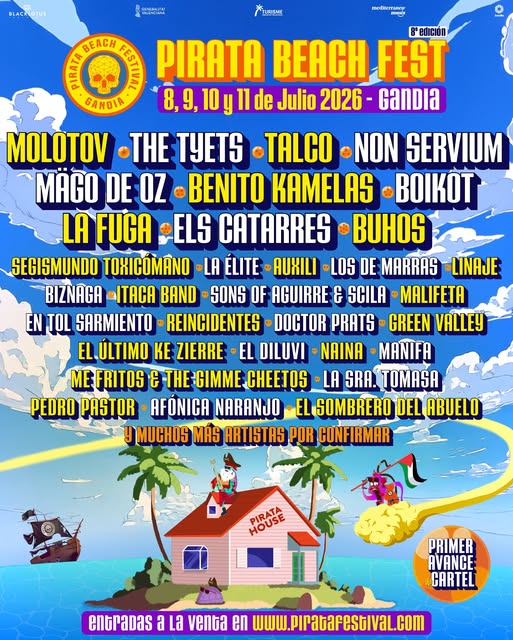 pirata beach fest 2026 cartel avance 1