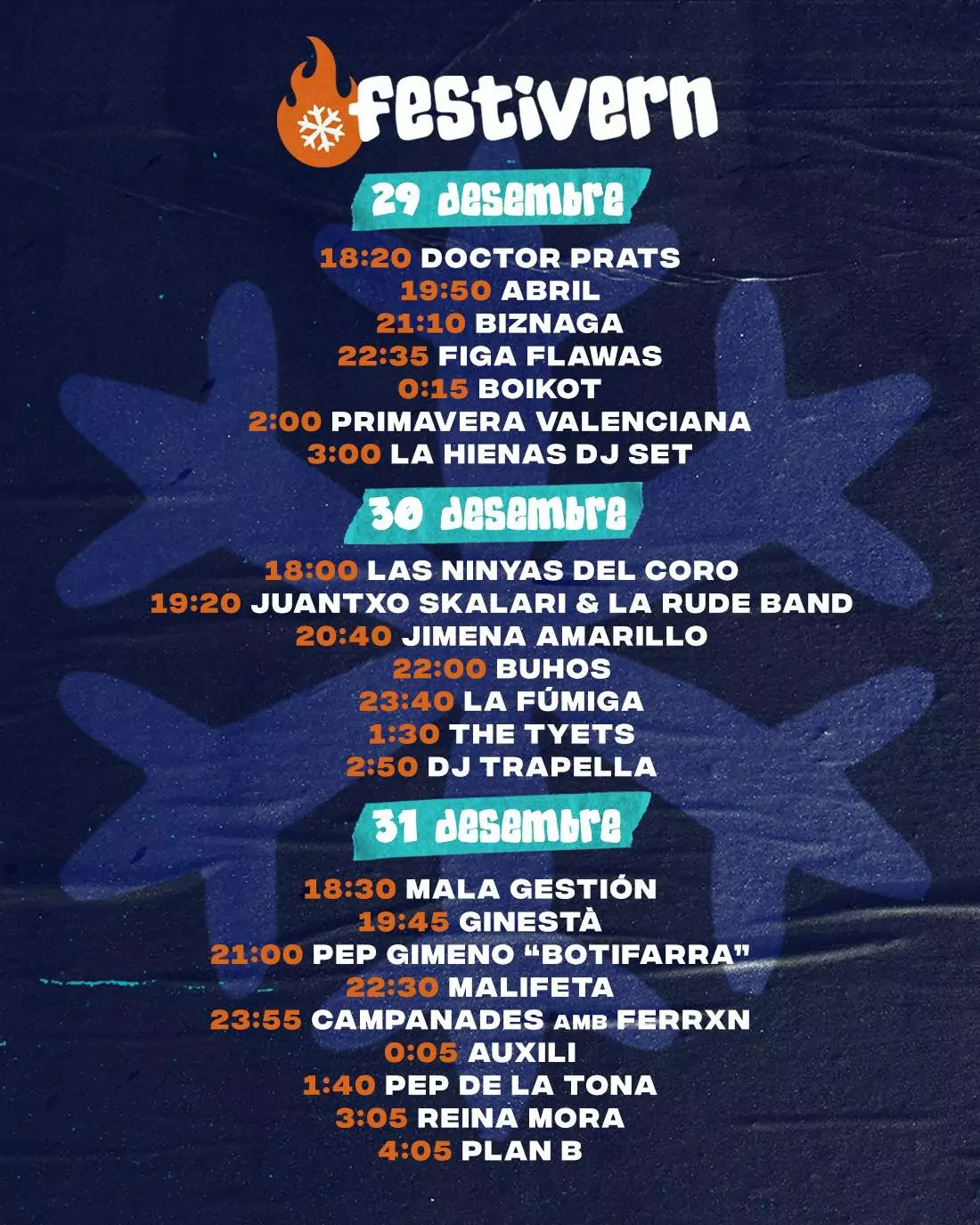 festivern por dias 2025