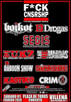 Fck Cnsrshp Fest "fuck censorship fest"-Villena Fck Cnsrshp Fest "fuck censorship fest"-Villena