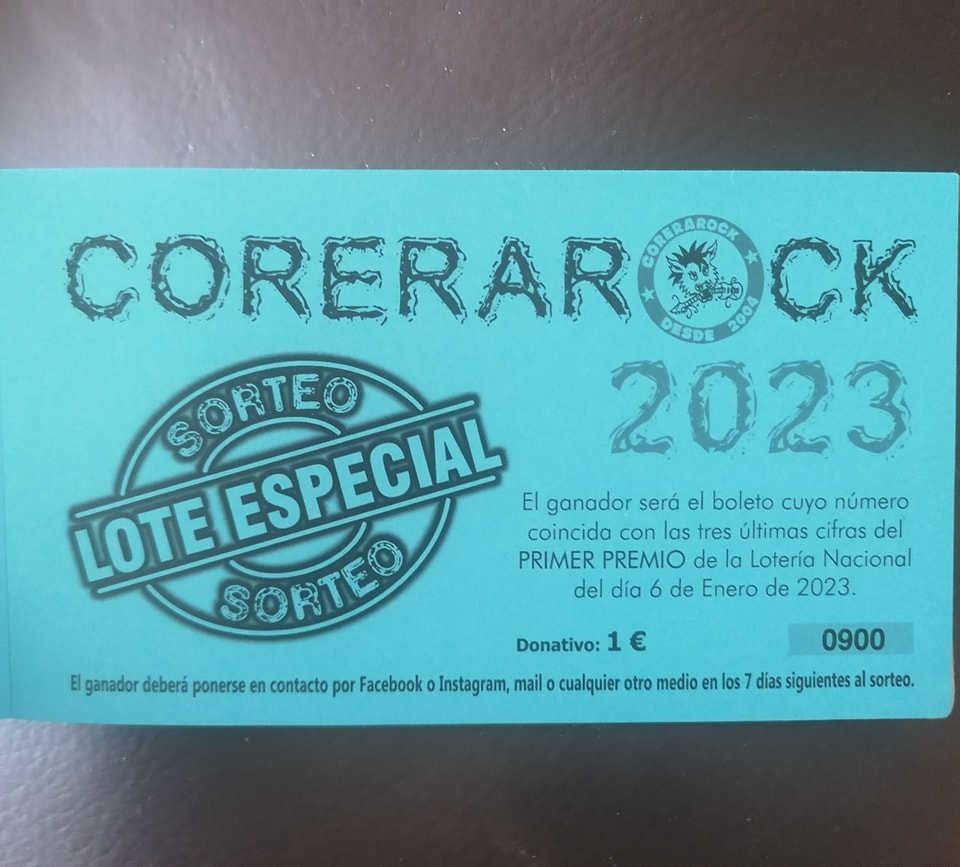 corera rock 2023 promo