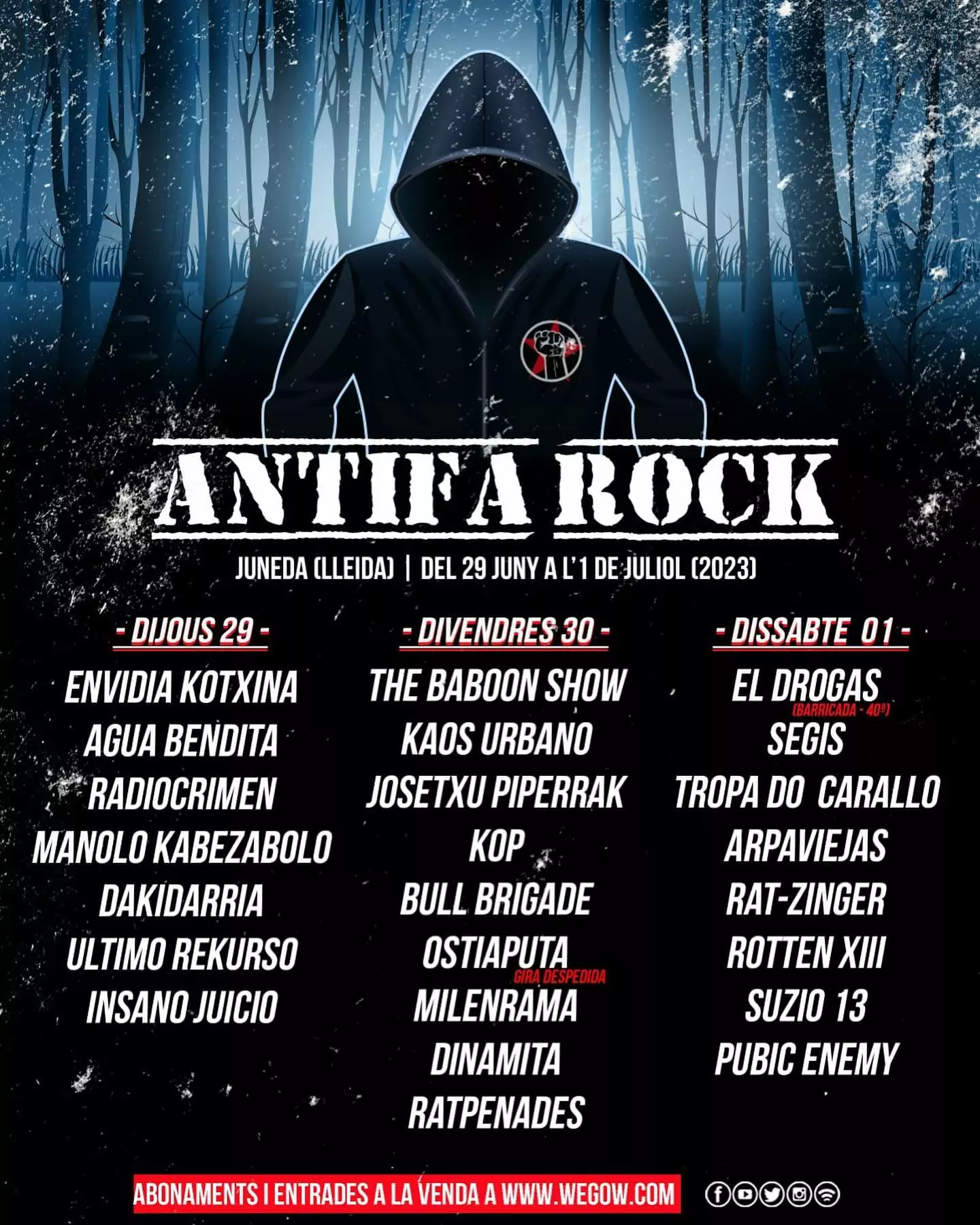 antifa rock por dias 2023