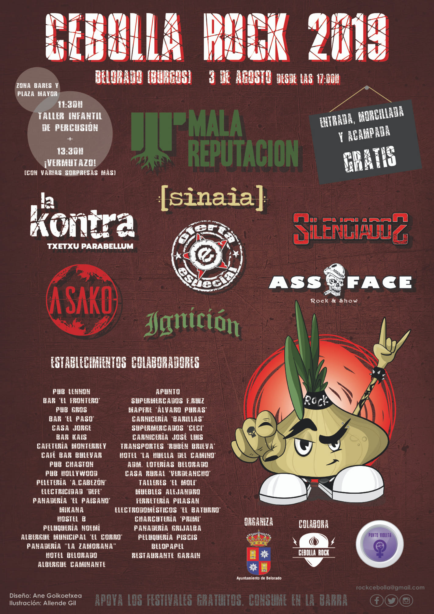 Cebolla rock 2019 cartel
