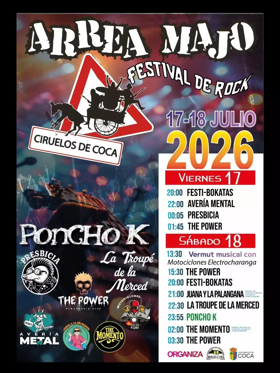 arrea majo festival 2026 cartel