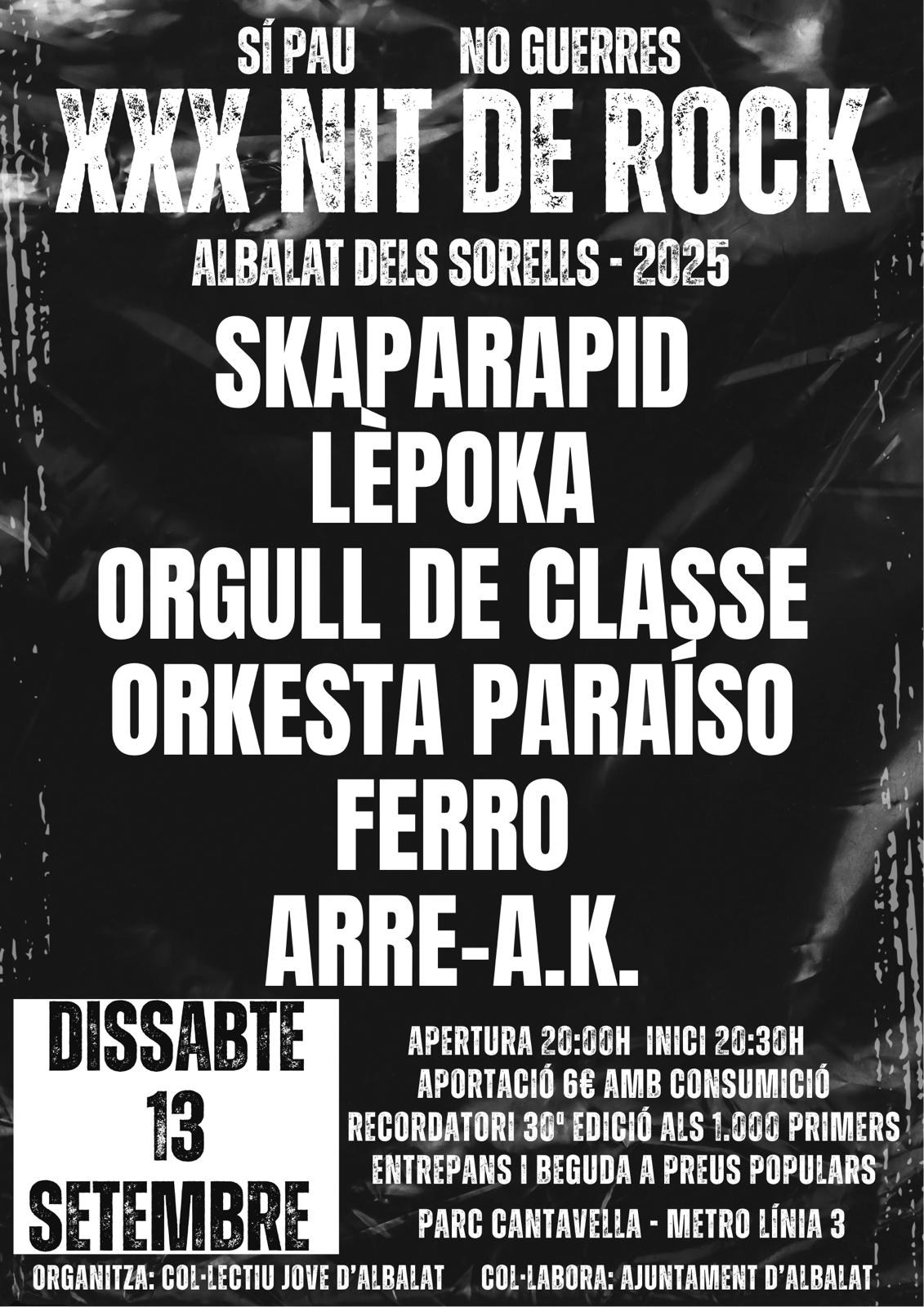 Nit de Rock d'Albalat dels Sorells 2025